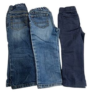 Stylish Kids Denim and Navy Pants Set